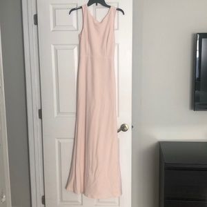 Blush Pink Backless Maxi Dress